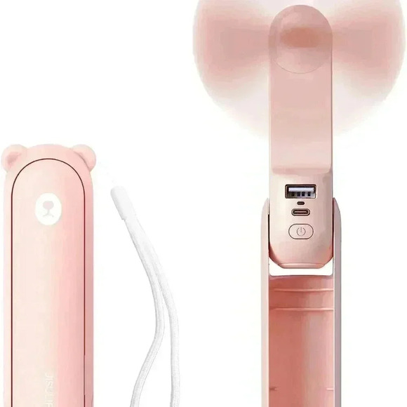 Handheld Mini Fan 3 IN 1 Hand Fan, Portable USB Rechargeable - Picture 2 of 7